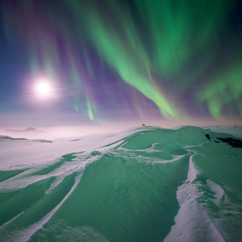 Grid calendar Aurora Borealis 2027, 30 x 30 cm