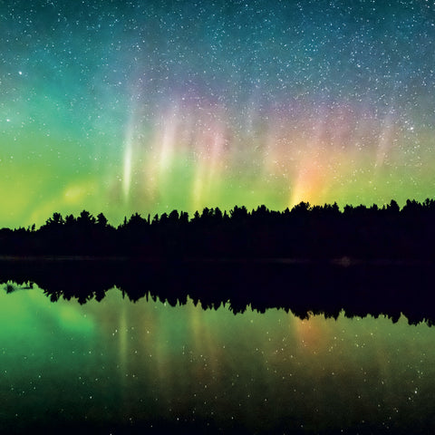 Grid calendar Aurora Borealis 2027, 30 x 30 cm
