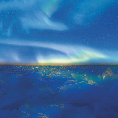 Grid calendar Aurora Borealis 2027, 30 x 30 cm