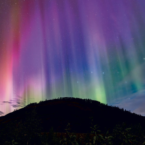 Grid calendar Aurora Borealis 2027, 30 x 30 cm