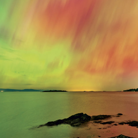 Grid calendar Aurora Borealis 2027, 30 x 30 cm