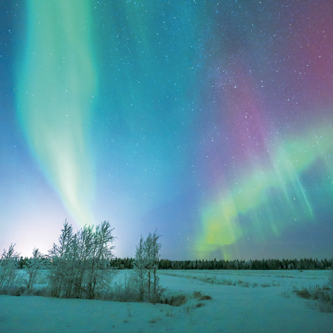 Grid calendar Aurora Borealis 2027, 30 x 30 cm