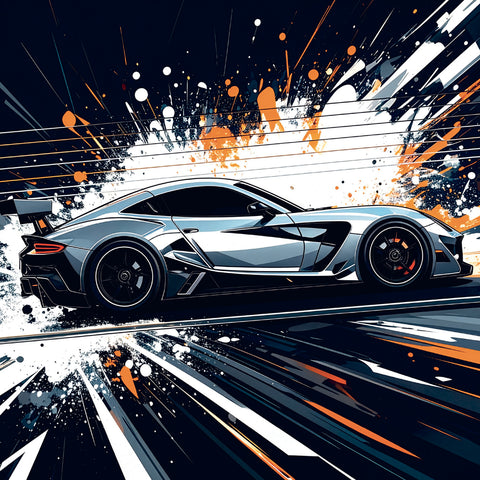 Grid calendar Fast Cars 2027, 30 x 30 cm