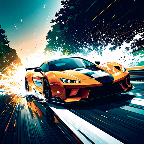 Grid calendar Fast Cars 2027, 30 x 30 cm