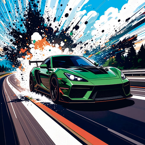 Grid calendar Fast Cars 2027, 30 x 30 cm