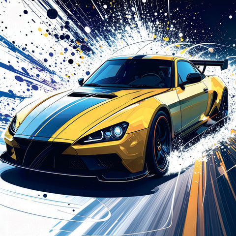 Grid calendar Fast Cars 2027, 30 x 30 cm