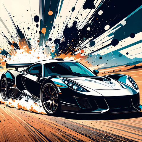 Grid calendar Fast Cars 2027, 30 x 30 cm