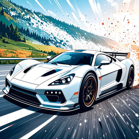 Grid calendar Fast Cars 2027, 30 x 30 cm