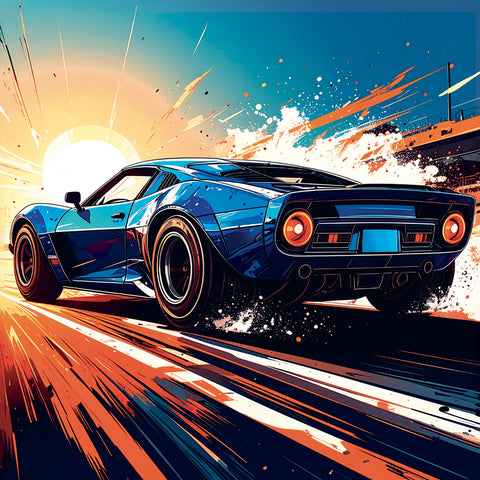 Grid calendar Fast Cars 2027, 30 x 30 cm