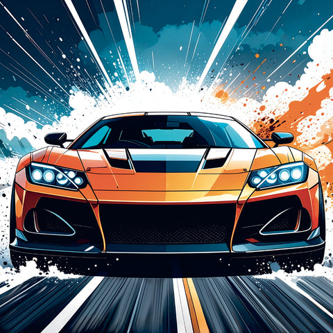 Grid calendar Fast Cars 2027, 30 x 30 cm