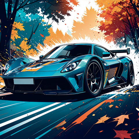 Grid calendar Fast Cars 2027, 30 x 30 cm