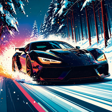Grid calendar Fast Cars 2027, 30 x 30 cm