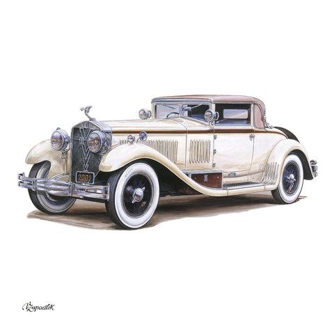 Grid calendar Classic Cars – Václav Zapadlík 2027, PLASTIC FREE, 30 x 30 cm