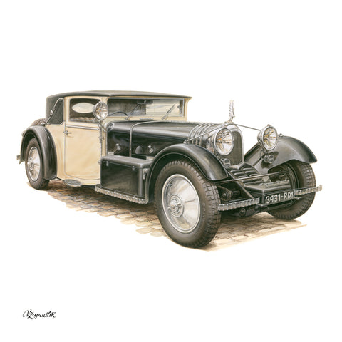 Grid calendar Classic Cars – Václav Zapadlík 2027, PLASTIC FREE, 30 x 30 cm