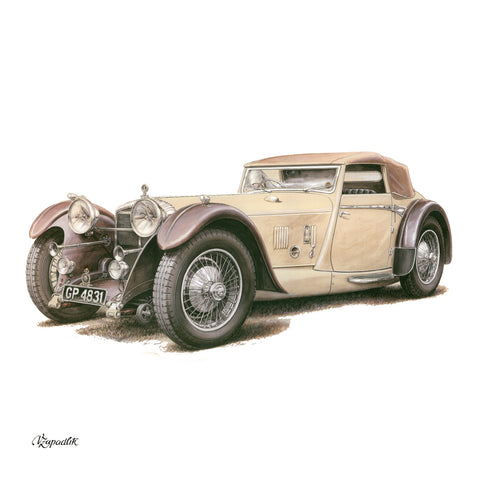 Grid calendar Classic Cars – Václav Zapadlík 2027, PLASTIC FREE, 30 x 30 cm