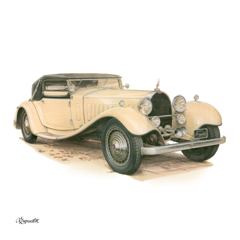 Grid calendar Classic Cars – Václav Zapadlík 2027, PLASTIC FREE, 30 x 30 cm