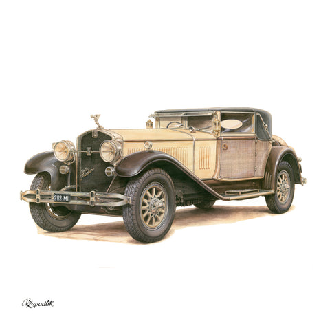Grid calendar Classic Cars – Václav Zapadlík 2027, PLASTIC FREE, 30 x 30 cm