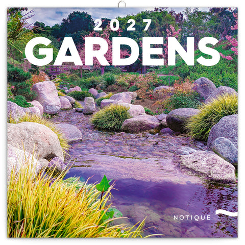 Grid calendar Gardens 2027, 30 x 30 cm