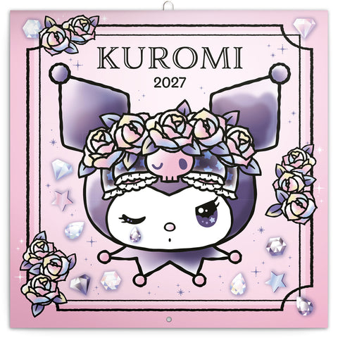 Grid calendar Kuromi 2027, 30 x 30 cm