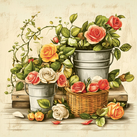 Grid calendar Farmer’s Market 2027, PLASTIC FREE, 30 x 30 cm