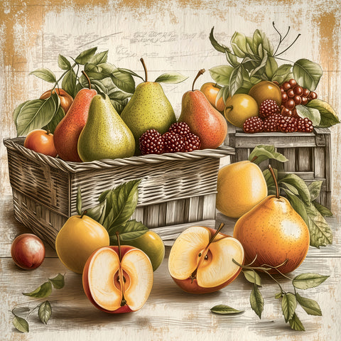 Grid calendar Farmer’s Market 2027, PLASTIC FREE, 30 x 30 cm