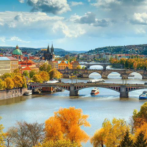 Grid calendar Prague 2027, 20 x 20 cm
