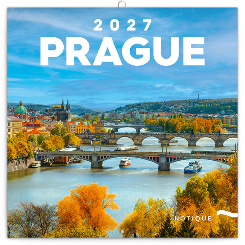 Grid calendar Prague 2027, 20 x 20 cm