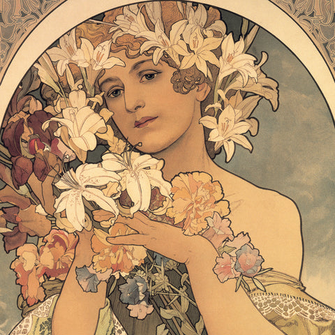 Grid calendar Alphonse Mucha 2027, 20 x 20 cm