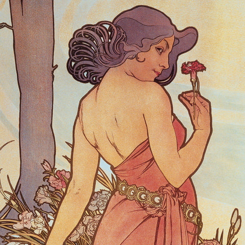 Grid calendar Alphonse Mucha 2027, 20 x 20 cm