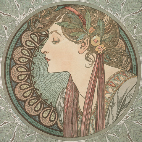 Grid calendar Alphonse Mucha 2027, 20 x 20 cm