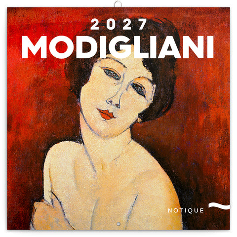 Grid calendar Amedeo Modigliani 2027, 30 x 30 cm