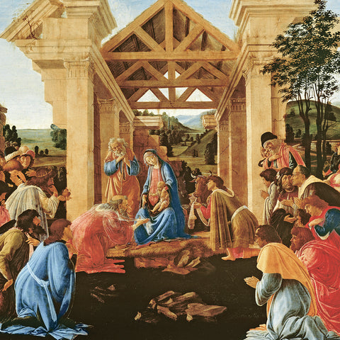 Grid calendar Sandro Botticelli 2027, 30 x 30 cm