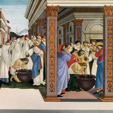 Grid calendar Sandro Botticelli 2027, 30 x 30 cm