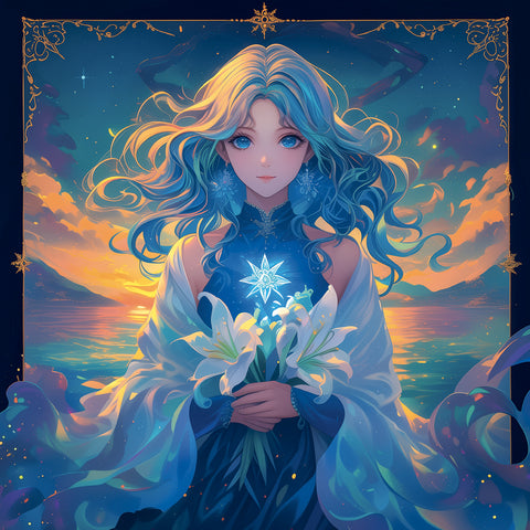 Grid calendar Anime Zodiac 2027, 30 x 30 cm