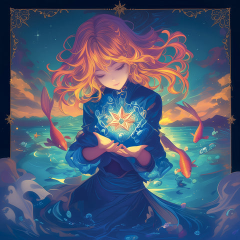 Grid calendar Anime Zodiac 2027, 30 x 30 cm