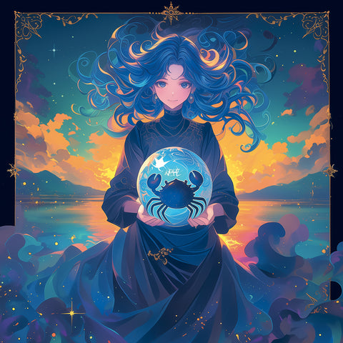 Grid calendar Anime Zodiac 2027, 30 x 30 cm