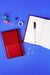 Notebook Skiver, red–burgundy, lined, 13 × 21 cm